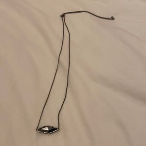 Kendra Scott black stone necklace.